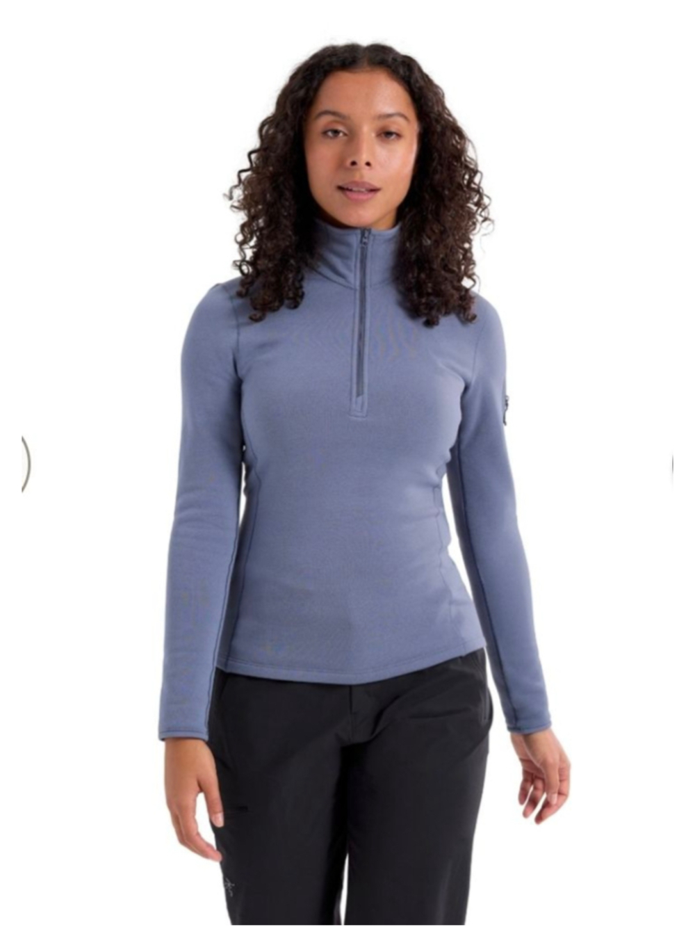 Arc'teryx Kyanite Zip-Neck Base Layer Top XL Muted Blue